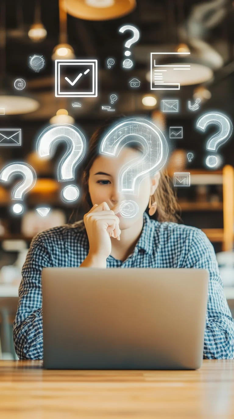 young-woman-working-laptop-surrounded-by-digital-question-marks-concept-online-research